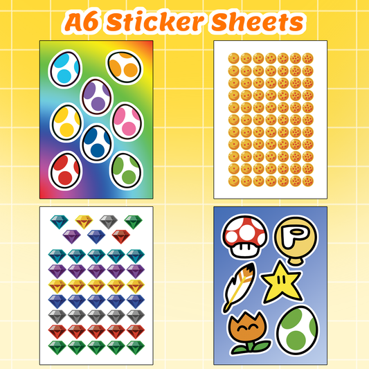 A6 Sticker Sheets